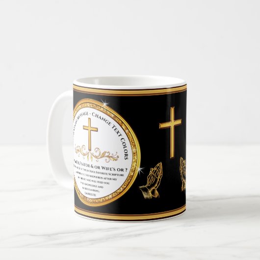 Mug Personnaliser, Pasteur Anniversaire Idées Cadeaux, (Devant gauche)