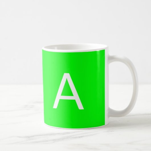Mug Personnaliser, personnaliser monogramme initial né (Droite)