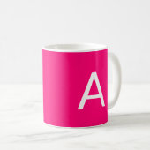 Mug Personnaliser, personnaliser monogramme initial ro (Devant droit)