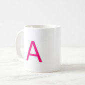 Mug Personnaliser, personnaliser monogramme initial ro (Devant gauche)