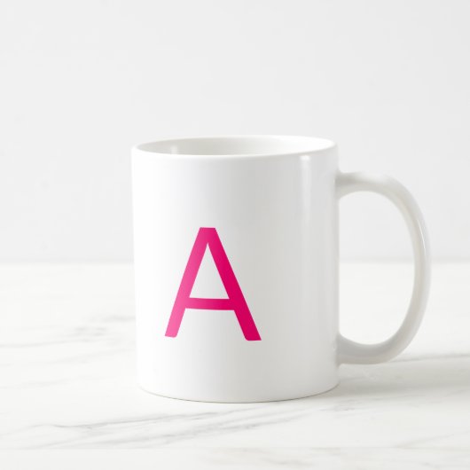 Mug Personnaliser, personnaliser monogramme initial ro (Droite)