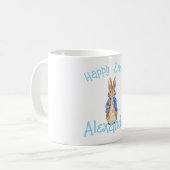 Mug Personnaliser Pierre le lapin Joyeux Pâques (Devant gauche)