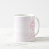 Mug Personnaliser, Pink First Holy Communion hôte (Devant droit)