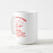 Mug Personnaliser Pizza Restaurant Graphique détaillé (Devant gauche)