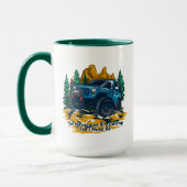 Mug Personnaliser Quatre Roues Conduite Les Montagnes (Gauche)
