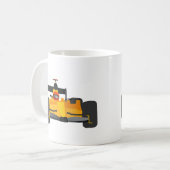 Mug Personnaliser Race Car Cadeaux de fête d'anniversa (Devant gauche)