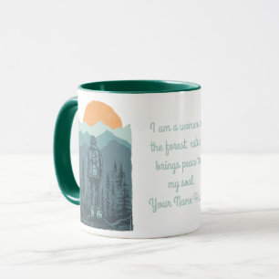 Mug Personnaliser Randonneuse Femme Sauvage