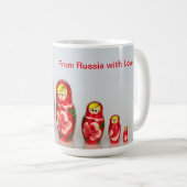 Mug Personnaliser Russe Matryoshka empilage poupées (Devant droit)