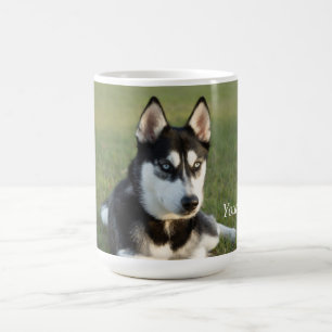 Mug Personnaliser Siberian Husky portrait de chiot