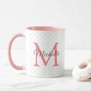 Mug Personnaliser Votre Nom Charisma Rouge Monogramme