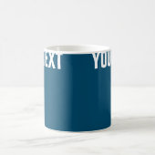 Mug Personnaliser votre texte Ocean Blue White Modern (Centre)
