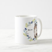 Mug Personnaliser Watercolor Australian Shepherd (Devant droit)