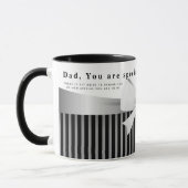 Mug Personnalisez Black White Stripe Papa Vous Êtes Sp (Gauche)