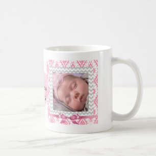 Mug Personnalisez ce coeur de photos vue par rose