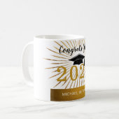 Mug Personnalisez Félicitations Classe d'or Grad Foil (Devant gauche)