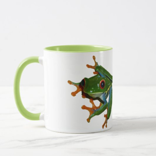 Mug Personnalisez la grenouille observée par rouge du (Gauche)