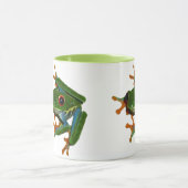 Mug Personnalisez la grenouille observée par rouge du (Centre)