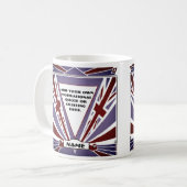 Mug Personnalisez l'art déco Union Jack de Winston (Devant gauche)