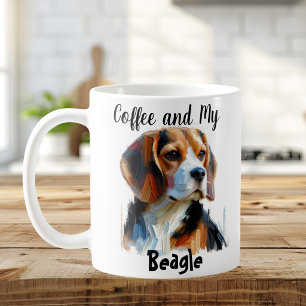Mug Personnalisez le café et mon plat Beagle