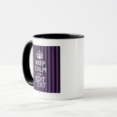 Mug Personnalisez-le Conserver le calme de votre texte (Devant gauche)