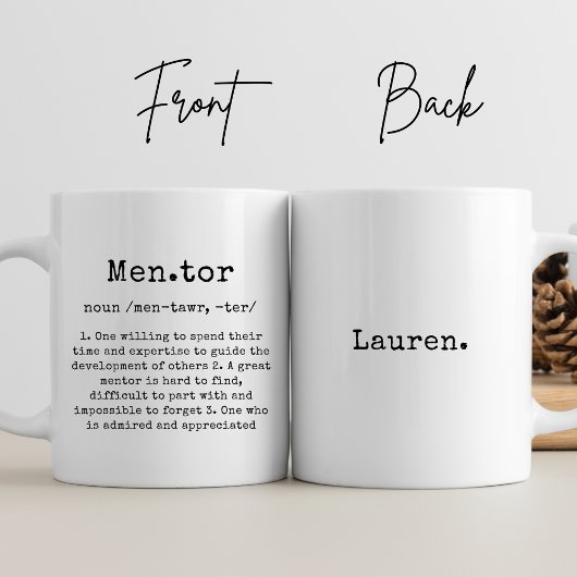 Mug Personnalisez le meilleur mentor jamais cadeau Mer