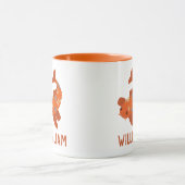 Mug Personnalisez le poisson rouge orange de Koi (Centre)