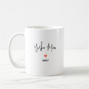 Mug Personnalisez-Le ! Yorkie Maman 1 Nom du coeur