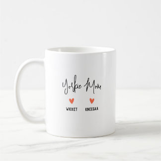 Mug Personnalisez-Le ! Yorkie Maman 2 Nom du coeur