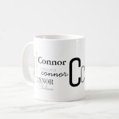 Mug Personnalisez les conceptions de signature de (Devant gauche)