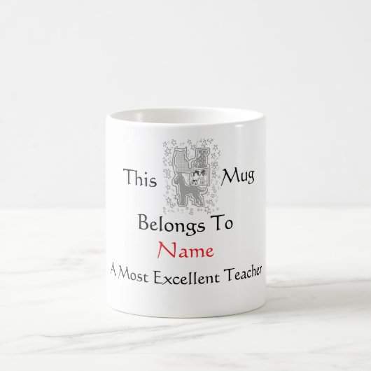 Mug Personnalisez les meilleurs animaux de profs (Centre)