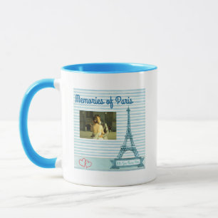 Mug Personnalisez Souvenirs de Paris Avec Vous Nom de