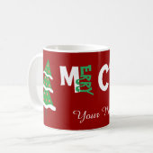 Mug Personnalisez un noble Joyeux Noël pour vous ! (Devant gauche)
