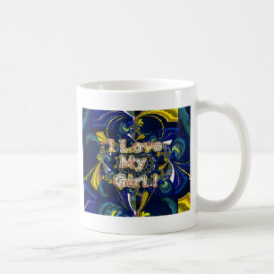 Mug Personnalisez votre amour Infinité : J'aime ma fil