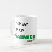 Mug Personnalisez Votre Chemin Mon Chemin YAHWEH Chris (Devant gauche)