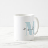 Mug Personnalisez votre initiale et votre nom avec Cal (Devant droit)