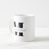 Mug Personnalisez votre initiale et votre nom avec Cal (Devant gauche)