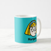 Mug Personnalisez votre nom avec un drôle de visage de (Devant droit)