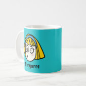 Mug Personnalisez votre nom avec un drôle de visage de (Devant gauche)