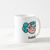 Mug Personnalisez votre nom avec un drôle de visage de (Devant droit)