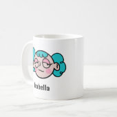 Mug Personnalisez votre nom avec un drôle de visage de (Devant gauche)