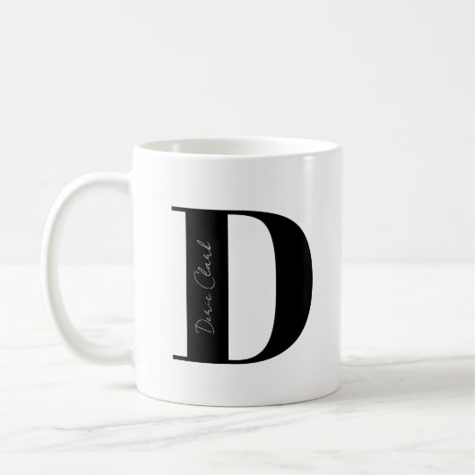Mug Personnalisez votre nom Commencez par D (Gauche)