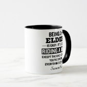 Mug Personnalité âgée drôle (Devant droit)