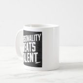 Mug Personnalité Battre Talent Citations Inspirantes (Devant gauche)