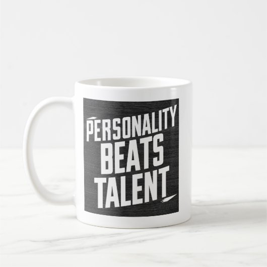 Mug Personnalité Battre Talent Citations Inspirantes (Gauche)