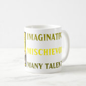 Mug Personnalité des signes Zodiac personnalisable Gem (Devant droit)