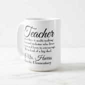 Mug Personnalité du professeur Rockstar (Devant gauche)