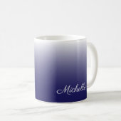Mug Personnalized gradient ombre navy blue (Devant droit)