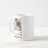 Mug Personnalized Newlywed Photo Song Playlist (Devant gauche)