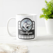 Mug Personnalized Nom Moderne Tartan Ice Skating