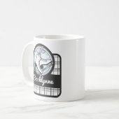 Mug Personnalized Nom Moderne Tartan Ice Skating (Devant gauche)